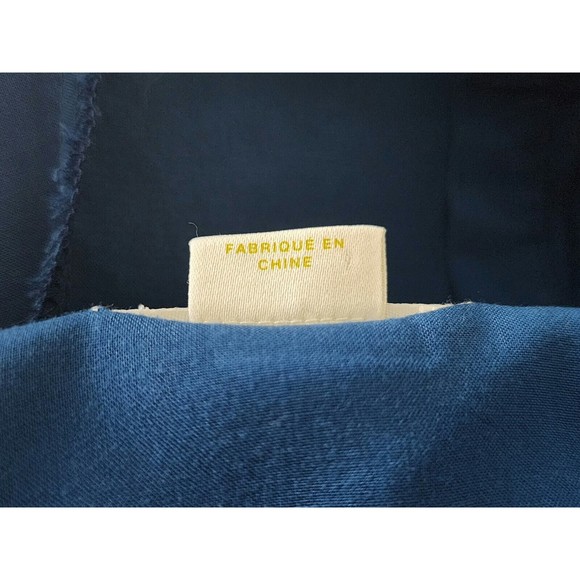 Anthropologie Maeve Womens Laikin Popover Blue Teal Long Sleeve Tunic Top Size 0 - Picture 8 of 11